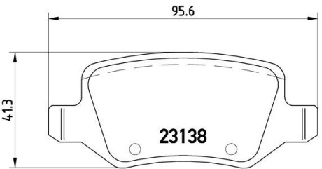 Гальмівні колодки, дискове гальмо (набір) BREMBO P50058