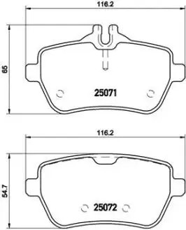 Автозапчасть BREMBO P50103