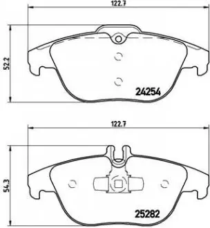 Колодки гальмівні дискові BREMBO P50 104