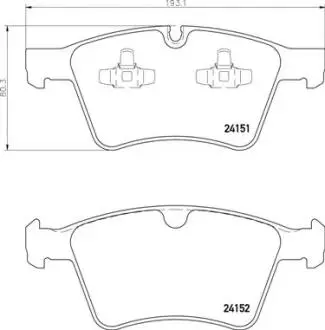 Гальмівні колодки дискові BREMBO P50 115