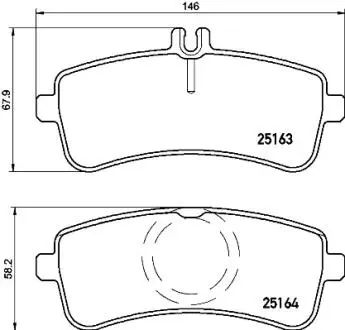 Гальмівні колодки дискові BREMBO P50 125