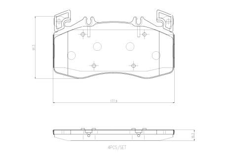 Гальмівні колодки, дискові BREMBO P 50 163