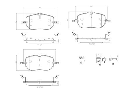 Комплект гальмівних колодок BREMBO P 50 173