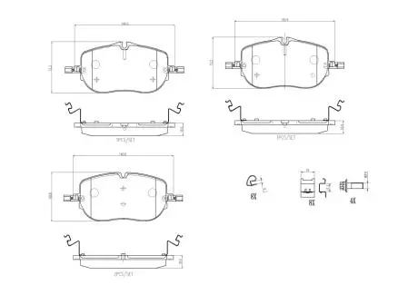 Комплект гальмівних колодок BREMBO P 50 173