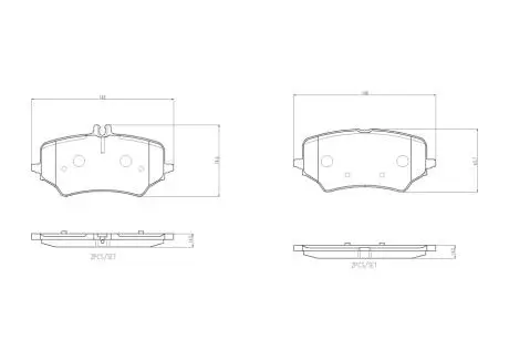 Комплект гальмівних колодок BREMBO P 50 176