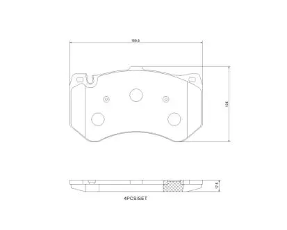 Автозапчасть BREMBO P50178