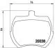 Тормозные колодки, дисковый тормоз.) BREMBO P52002 (фото 1)