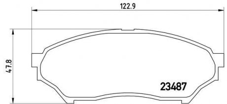 Тормозные колодки, дисковый тормоз.) BREMBO P54028 (фото 1)