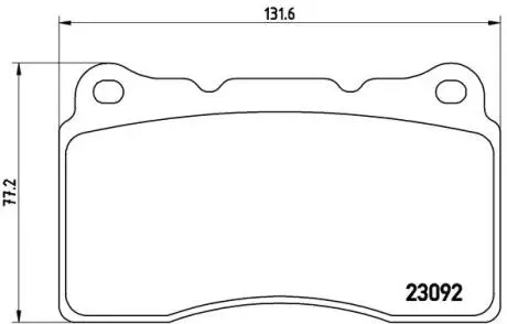 Гальмівні колодки дискові BREMBO P54 040