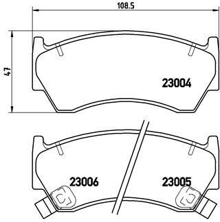 Тормозные колодки, дисковый тормоз.) BREMBO P56033