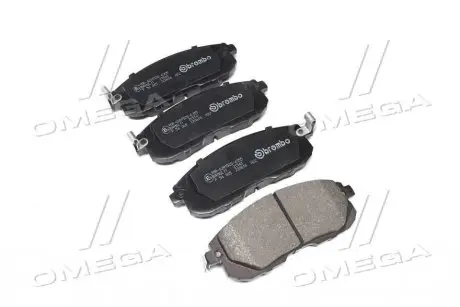 Колодки гальмівні дискові (комплект 4 шт) BREMBO P56 065
