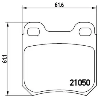 Тормозные колодки, дисковый тормоз.) BREMBO P59014
