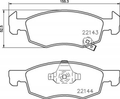 Гальмівні колодки дискові BREMBO P59 084 (фото 1)