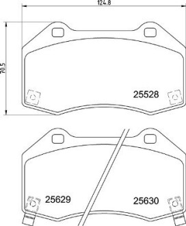 Тормозные колодки CORSA 14-.. BREMBO P59094