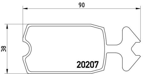 Гальмівні колодки, дискове гальмо (набір) BREMBO P61002