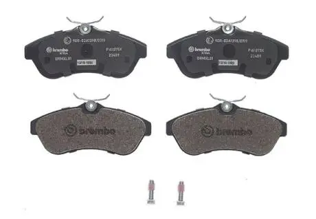 Гальмівні колодки - тюнінг Xtra, дозвіл, передн CITROEN C2, C2 ENTERPRISE, C3 I, C3 PLURIEL 1.4-1.6D 02.02- BREMBO P61075X