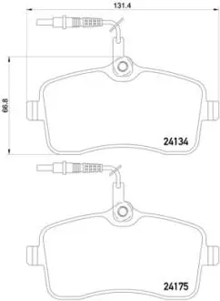Гальмівні колодки дискові BREMBO P61 109