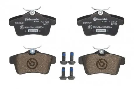 Гальмівні колодки дискові BREMBO P61 114X