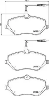 Колодки гальмівні C5,6 P407 BREMBO P61119