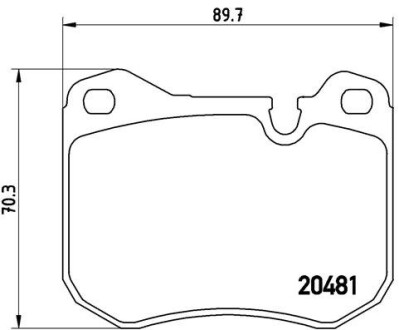 Тормозные колодки, дисковый тормоз.) BREMBO P65002