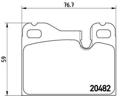 Тормозные колодки, дисковый тормоз.) BREMBO P65003