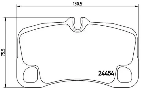 Гальмівні колодки, дискове гальмо (набір) BREMBO P65013