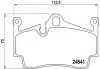 Колодки тормозные PORSCHE BOXTER 04- CAYMAN 12- tyі BREMBO P65028 (фото 1)