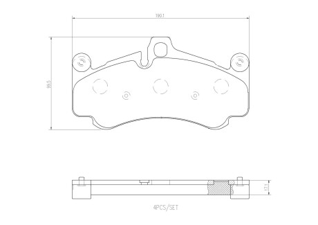 Гальмівні колодки (набір) BREMBO P65034 (фото 1)