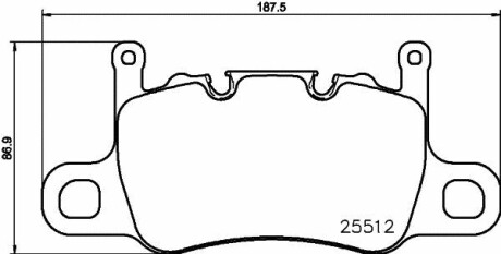 Тормозные колодки.) BREMBO P65037