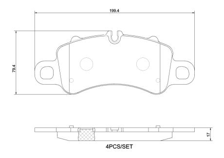 Комплект гальмівних колодок BREMBO P 65 041
