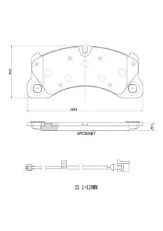 Комплект гальмівних колодок BREMBO P 65 049