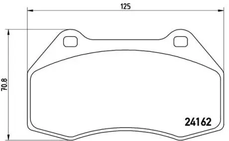 Тормозные колодки, дисковый тормоз.) BREMBO P68036