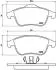Тормозные колодки, дисковый тормоз.) BREMBO P68045 (фото 1)