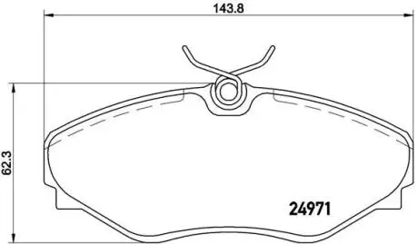 Тормозные колодки AVANTIME ESPACE BREMBO P68055