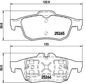 Тормозные колодки дисковые BREMBO P68 057