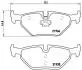 Тормозные колодки дисковые BREMBO P71 006 (фото 1)