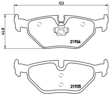 Гальмівні колодки дискові BREMBO P71 006