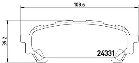 Колодки гальмівні дискові BREMBO P78 014