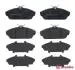 Комплект гальмівних колодок передн, TATA INDICA, LOADBETA, SAFARI, SIERRA, TELCOLINE, XENON 1.4-3.0D 08.94- BREMBO P82003 (фото 2)