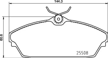 Комплект гальмівних колодок передн, TATA INDICA, LOADBETA, SAFARI, SIERRA, TELCOLINE, XENON 1.4-3.0D 08.94- BREMBO P82003