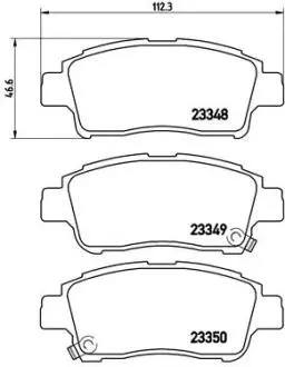Тормозные колодки, дисковый тормоз.) BREMBO P83050