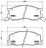 Тормозные колодки, дисковый тормоз.) BREMBO P83093 (фото 1)