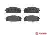 Комплект гальмівних колодок передн, TOYOTA HIACE / COMMUTER V, HIACE IV, HIACE V 2.5D/2.7/3.0D 06.04- BREMBO P83139 (фото 2)