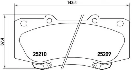Колодки гальмівні дискові BREMBO P83 140