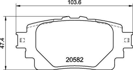 Колодки тормозные дисковые (комплект 4 шт.)) BREMBO P83174