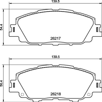 Тормозные колодки дисковые BREMBO P83 175