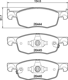 Тормозные колодки дисковые BREMBO P83 185