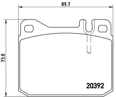 Тормозные колодки, дисковый тормоз.) BREMBO P85007