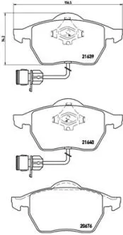Тормозные колодки дисковые BREMBO P85 040
