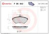 Гальмівні колодки, дискове гальмо (набір) BREMBO P85042 (фото 1)